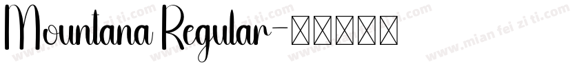 Mountana Regular字体转换
